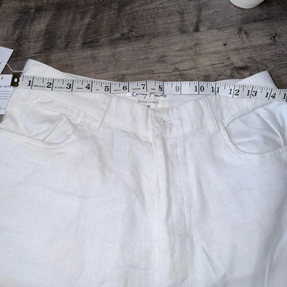 NWT Kenny Flowers “The Casa Blanca White Linen Vacation Pants” - Picture 10 of 13
